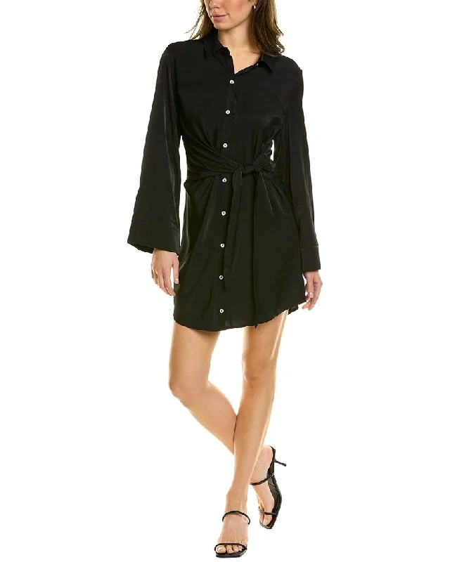 Women's shirt dress ray pop -Z SUPPLY Dallon Shirtdress