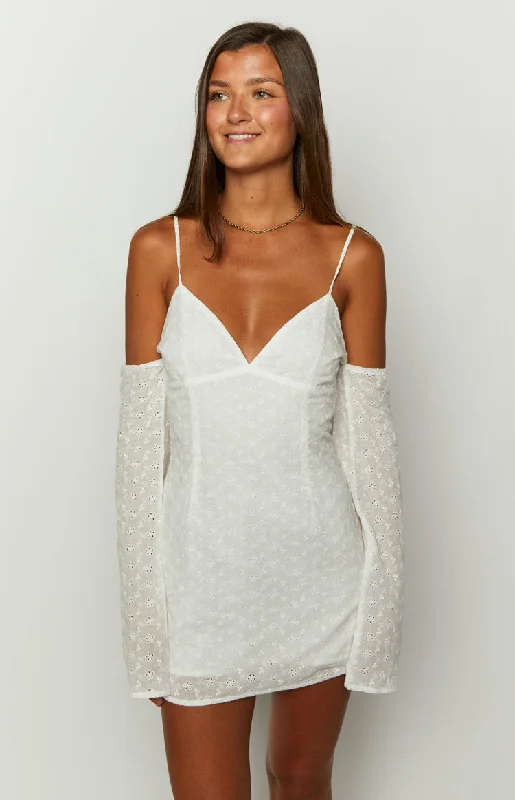 ladies-mini-dress-minimal-moxie-Miami White Mini Dress