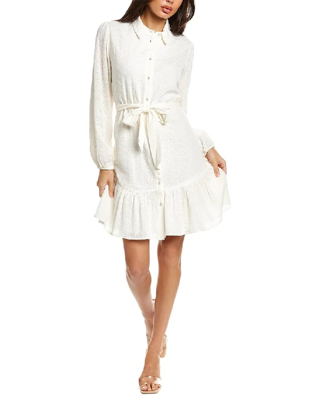 Women's shirt dress net chic -BCBGeneration Eyelet Shirtdress