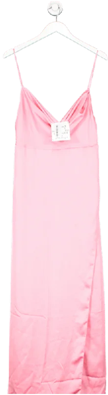 ladies-maxi-dress-peach-petal-Fame And Partners Pink The Rosabel Maxi Dress UK 16